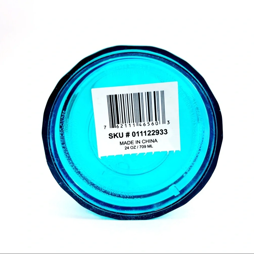 Starbucks Tumbler Blue Iridescent Jewel Lid Kaleidoscope Travel Venti 24 fl oz